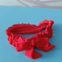 Giarrettiera in velluto rosso
