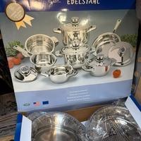 Set completo batteria pentole acciaio