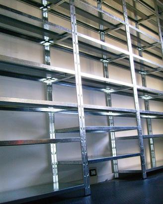 SCAFFALE INCASTRO ACCIAIO ROBUSTI 200 X 100 X 30