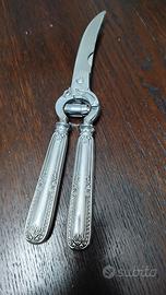 Trinciapollo con manici argento 800 stile impero