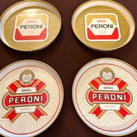 7 Vassoi Birra Peroni assortiti Vintage anni 70/80