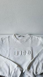 Felpa in cotone Liu Jo uomo bianca