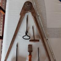 COMPASSO PER VETRO + 5 ACCESSORI