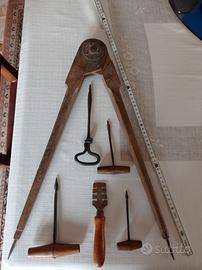 COMPASSO PER VETRO + 5 ACCESSORI