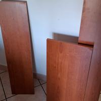 3 mensole in legno con reggimensola