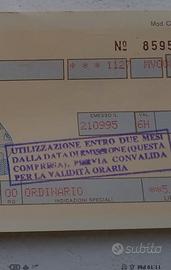 biglietti vintage con annotazioni fdl