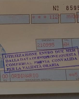biglietti vintage con annotazioni fdl