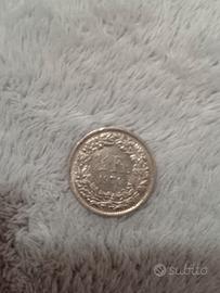 1/2 Frank del 1970 argento