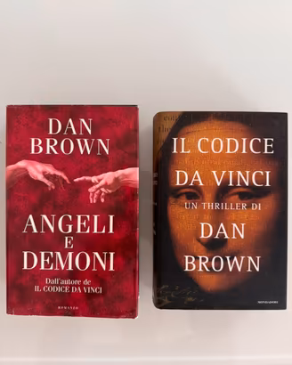 2 Libri Dan Brown copertina rigida