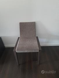 Sedie 6 legno imbottite