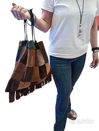 Borsa fatta a mano tecnica Patchwork