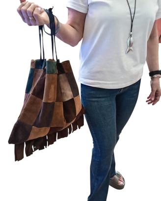 Borsa fatta a mano tecnica Patchwork