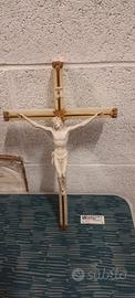 Crocefisso in alabastro di Volterra da appendere