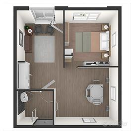 Ampio monolocale a 600 euro TUTTO INCLUSO