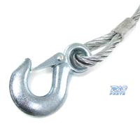 CAVO D'ACCIAIO RIMORCHIO CON DOPPIO GANCIO