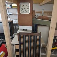 timbra cartellini no solari,  con orologio 