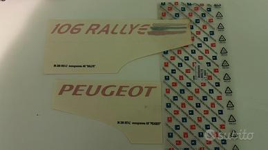 Adesivi baule Peugeot 106 Rallye