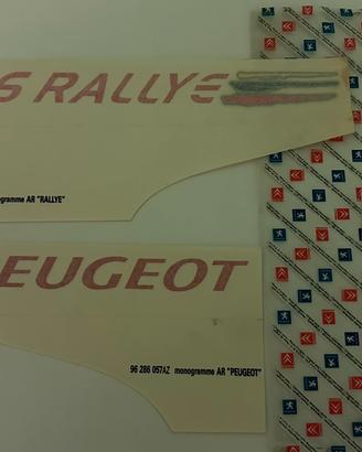 Adesivi baule Peugeot 106 Rallye