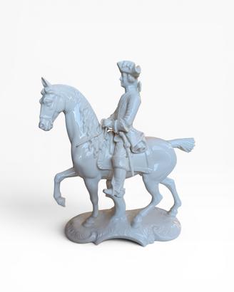 statuetta Cavaliere Porcellana Nymphenburg 