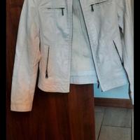 Giubbino similpelle Bianco