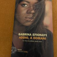 Libro di Sabrina Efionayi, Addio, a Domani