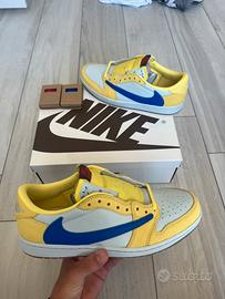 Aj1 low  x travis scott canary yellow 44