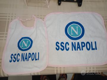 zainetto bimba Rosa Napoli con bavetta e tovaglie