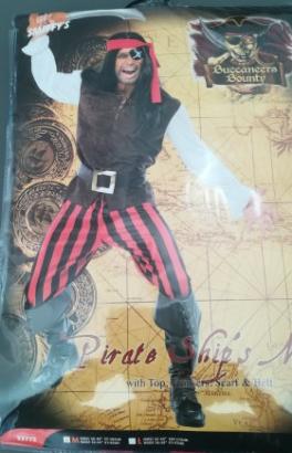 Costume pirata uomo carnevale M