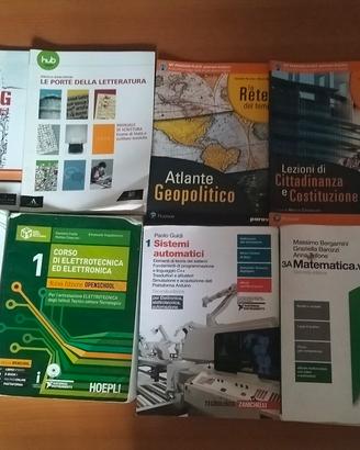 libri matematica, inglese, elettronica,sistemi