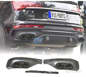DIFFUSORE AUDI Q5 S LINE 20- LOOK SQ5 COUPE NERO