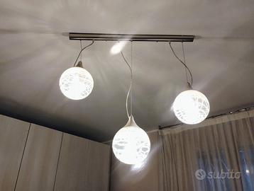 lampadario e lampade da tavolo