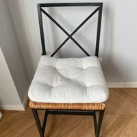 Sedia Metallo con cuscino