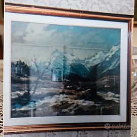 splendido olio su tela 50 X 60 di Carlo Bossone 