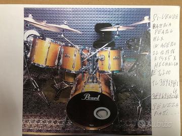 batteria pearl mlx in acero