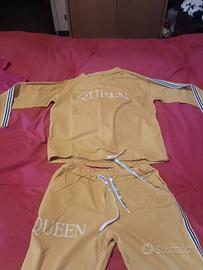 Tuta giallo senape leggera per ragazzo/ragazza