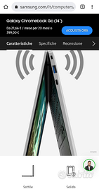 Notebook Samsung Chromebook Go 14'