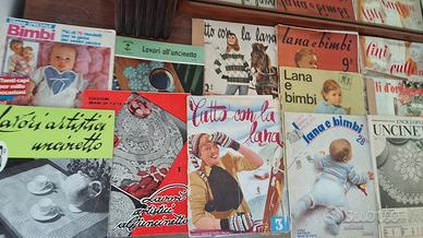 RIVISTE VINTAGE PER AMANTI UNCINETTO,RICAMO,CUCITO