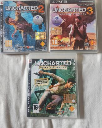 Trilogia Uncharted, per ps3.