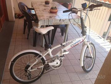 BICICLETTA PIEGHEVOLE COPPI BIANCA 