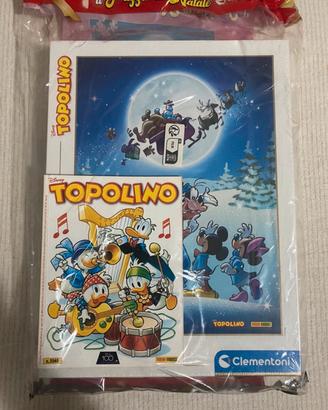 Topolino 3548 con puzzle clementoni natalizio 500