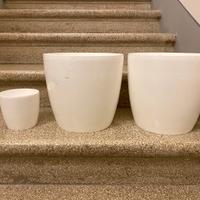 Copri vaso in plastica bianchi varie dimensioni