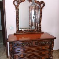 Comó e comodini per camera da letto Barocco 