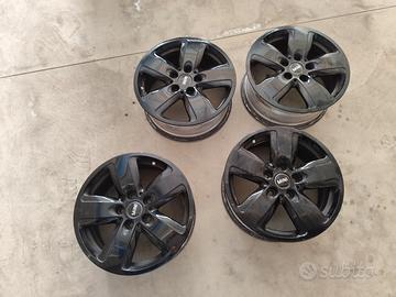 4 cerchi neri da 16" per autovettura mini