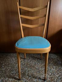 Sedia legno anni 60