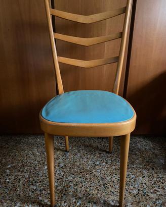 Sedia legno anni 60