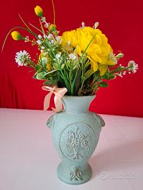 🌸 Vaso Ornamentale Stile Vintage Shabby Chic con 
