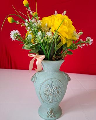 🌸 Vaso Ornamentale Stile Vintage Shabby Chic con 