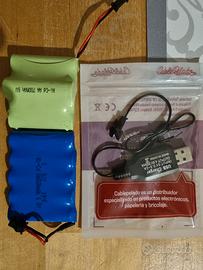 Batterie +carica batterie 