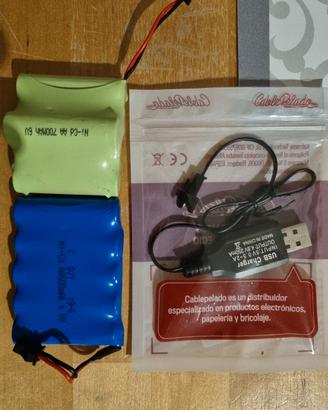 Batterie +carica batterie 