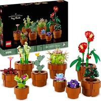 Set di 9 Piante con Fiori Artificiali in Vaso da I